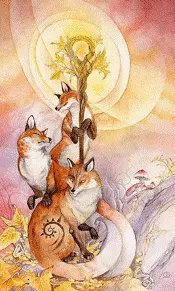 The Ace of Wands Shadowscapes tarot card upright