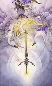 Ace of swords Shadowscapes tarot card reversed