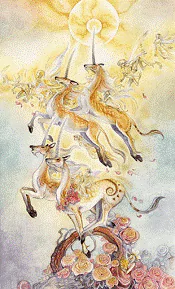 Four of Wands Shadowscapes tarot card upright