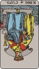 King of cups tarot card reversed