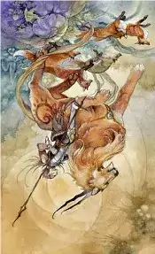 Knight of Wands Shadowscapes tarot card reversed