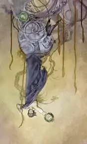 Six of Wands Shadowscapes tarot card reversed