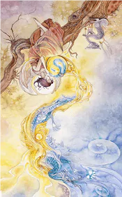 The Temperance Shadowscapes tarot card reversed