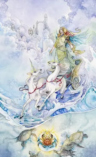 The Chariot Shadowscapes tarot card upright