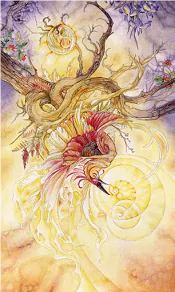 The Death Shadowscapes tarot card reversed