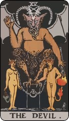 The Devil Rider Waite Tarot card