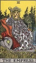 The Empress Rider Waite Tarot card