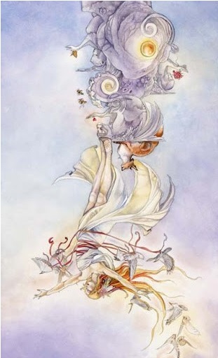 The Fool Shadowscapes tarot card recversed