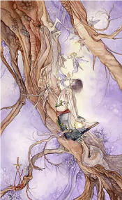 The Hanged Man Shadowscapes tarot card reversed