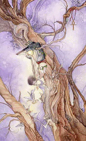 The Hanged Man Shadowscapes tarot card upright