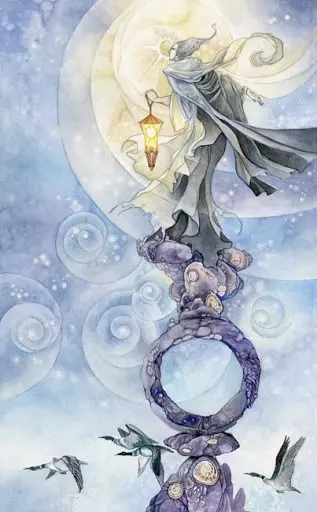 The Hermit Shadowscapes tarot card upright