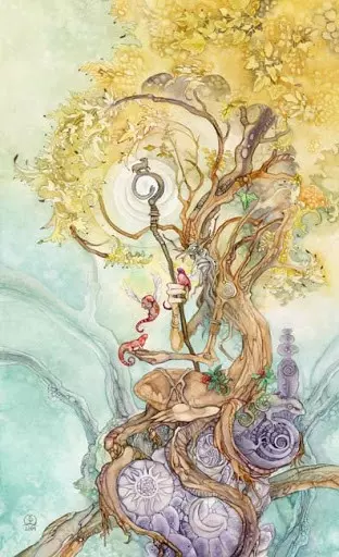 The Hierophant Shadowscapes tarot card upright