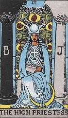 The High Priestess Rider Waite Tarot card