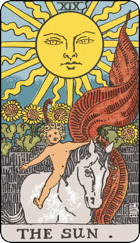 The Sun Rider Waite Tarot card