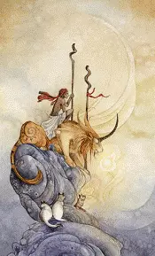 The Two of Wands Shadowscapes tarot card upright
