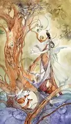 Queen of Wands Shadowscapes Tarot - Mô tả & Giải nghĩa Trải bài